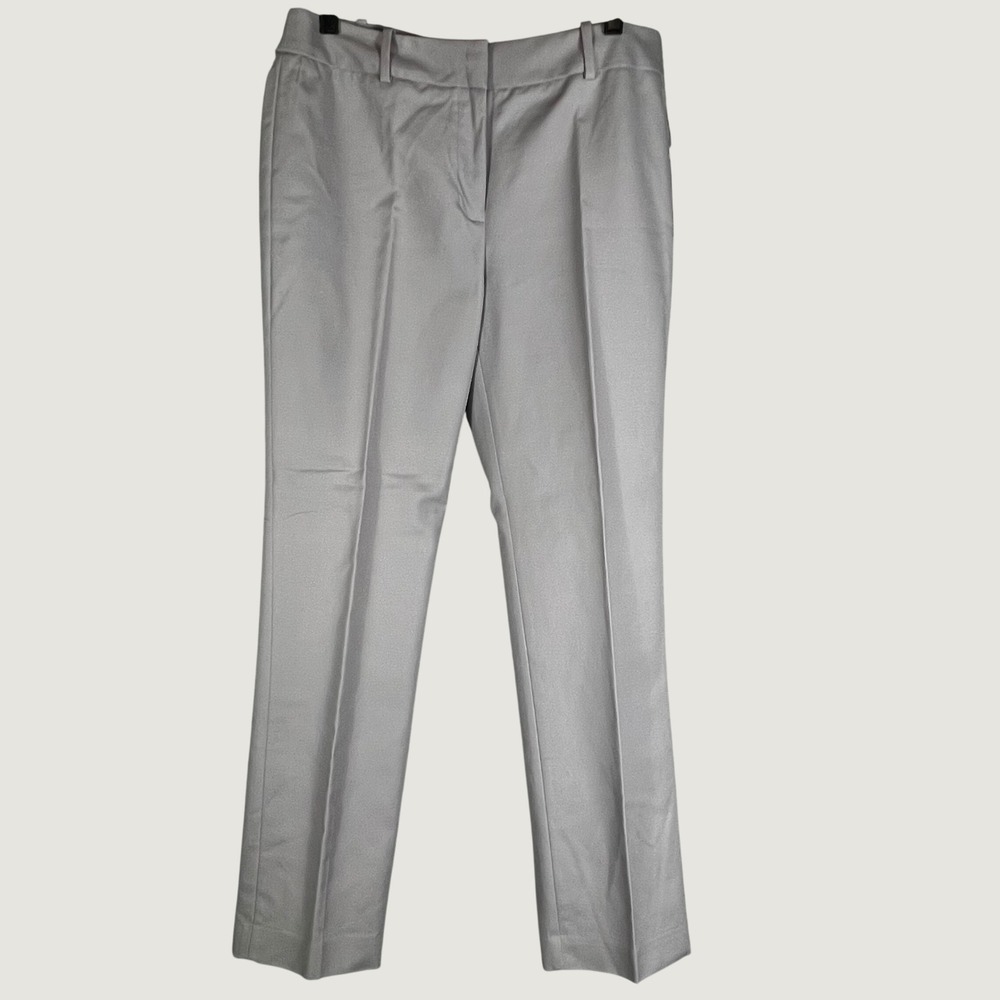 Liz Claiborne Audra Dress Pants Women 10 Silver Gray Straight NWT Professional